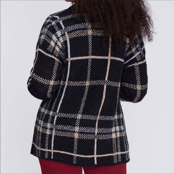 🆕NEW! Lane Bryant Plaid Open Cardigan Overpiece - Picture 6 of 12